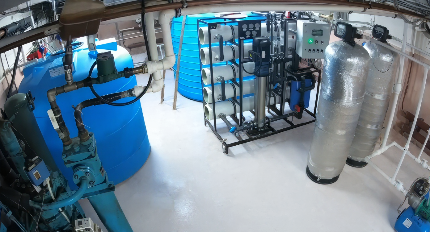 Установка очистки воды для производства льда